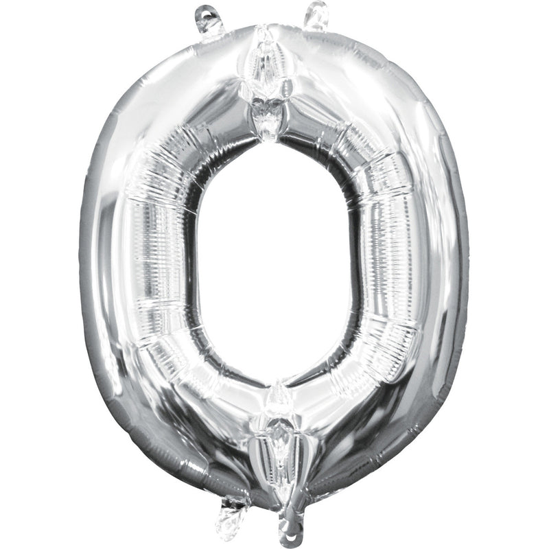 O SILVER LETTER FOIL LARGE BALLOON