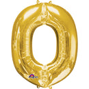 O GOLD LETTER FOIL LARGE BALLOON