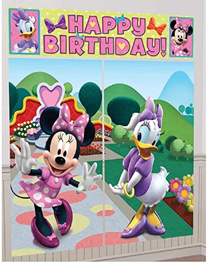 HAPPY BIRTHDAY BANNER MINNIE MOUSE