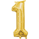 #1 GOLD FOIL LARGE BALLOON /بالونات الهيليوم
