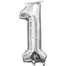 #1 SILVER FOIL LARGE BALLOON /بالونات الهيليوم