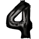 #4 BLACK FOIL LARGE BALLOON /بالونات الهيليوم