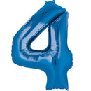#4 BLUE FOIL LARGE BALLOON /بالونات الهيليوم