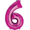#6 PINK FOIL LARGE BALLOON