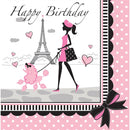 PARTY IN PARIS HAPPY BIRTHDAY LUNCH NAPKIN
