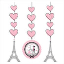 PARTY IN PARIS HANGING CUTOUTS