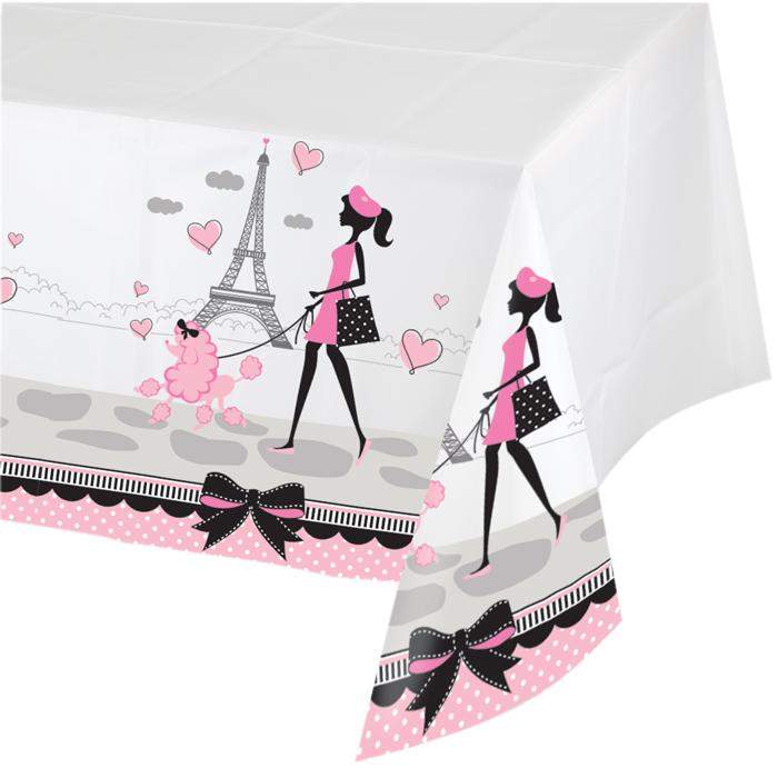 PARTY IN PARIS PLASTIC TABLECOVER