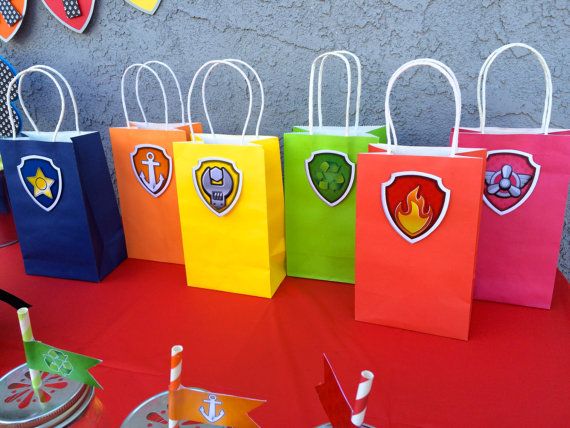 Paw Patrol Personalized Paper bags