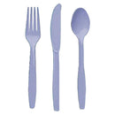 Purple Heavy Weight Cutlery Powder 24 pcs