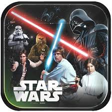STAR WARS CLASSIC 9" SQUARE PAPER PLATES